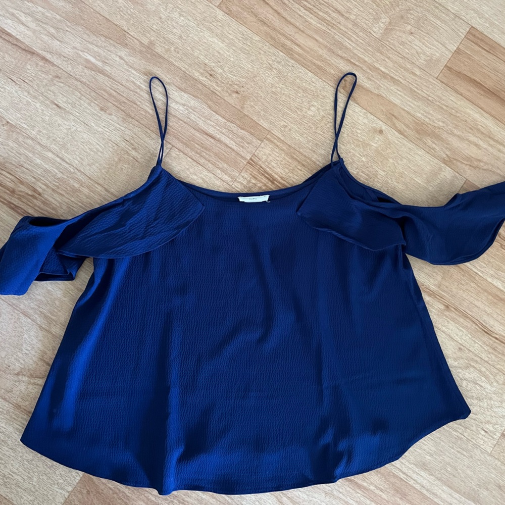 Stylish Navy Off-Shoulder Top